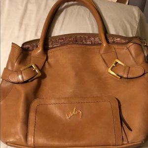 Brown leather bag